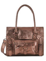 Sac Lerive Gauche M  Cuir Paul marius Rose vintage M