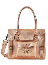 Sac Lerive Gauche M  Cuir Paul marius Rose vintage M