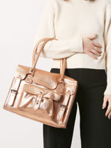 Sac Lerive Gauche M  Cuir Paul marius Rose vintage M-vue-porte