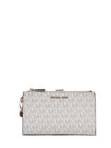Portefeuille Jetset Logo Cuir Michael kors Beige jet set F1GJ6W4B