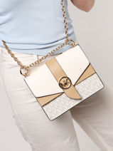 Sac Bandouliere Greenwich Cuir Michael kors Beige greenwich S1GGRC0B-vue-porte