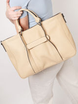 Longchamp Longchamp 3d Sac port main Beige-vue-porte