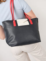 Sac Shopping Maya Lancaster Bleu maya 29-vue-porte