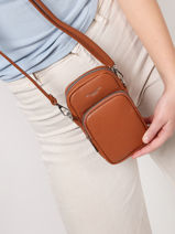 Sac Bandoulire Grained Miniprix Marron grained H2590-vue-porte