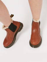 Chelsea Boots 2976 Leonore Saddle En Cuir Dr martens Marron women 27784225-vue-porte