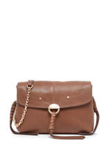 Pochette Othilia Cuir Vanessa bruno Marron othilia 33V40815