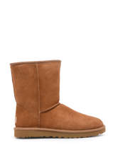 Boots Classic Short Ii Uit Leder Ugg Bruin women A10508