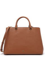 Sac Port Main Hanna 37 Cuir Lauren ralph lauren Marron hanna 31898556