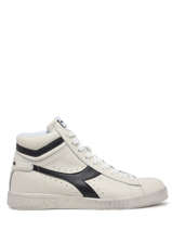 Sneakers Game High Waxed En Cuir Diadora Blanc unisex 89999060