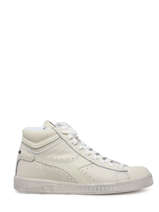 Sneakers Game High Waxed En Cuir Diadora Blanc unisex 89999060
