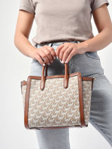 Sac Port Main Kaden Logot Cuir Lauren ralph lauren Beige kaden 31867209-vue-porte