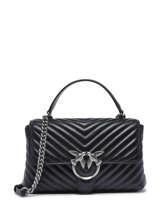 Schoudertas Love Bag Quilt Leder Pinko Zwart love bag quilt A0GK