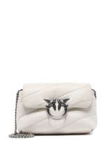 Cross Body Tas Love Baby Puff Leder Pinko Wit love bag puff A0F2