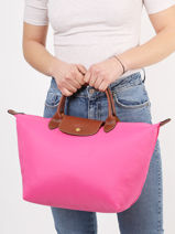Longchamp Le pliage original Sac port main Rose-vue-porte