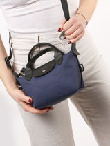 Longchamp Le pliage energy Sac port� main Bleu-vue-porte
