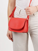 Longchamp Le foulonné Sac port travers Orange-vue-porte