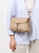 Avondtas Othilia Leder Vanessa bruno Beige othilia 33V40815-vue-porte