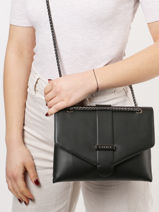 Sac Porte paule Jana Bloc Cuir Etrier Noir jana bloc EJBC002M-vue-porte