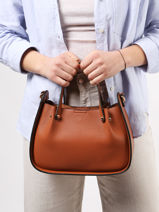 Sac Port Main Grained Miniprix Marron grained F3611-vue-porte