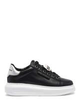 Sneakers Kapri Karl Ikonic En Cuir Karl lagerfeld Noir women KL62576K