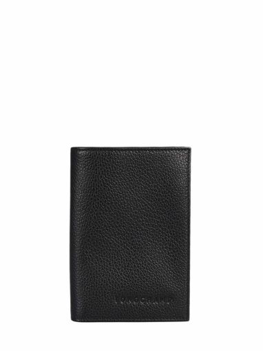 Longchamp Le foulonn Etui passeport Noir