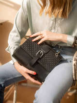 Sac Bandoulière M Rodeo Cuir Etrier Noir rodeo EROD001M
