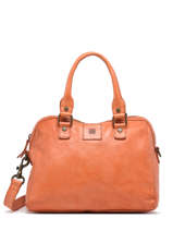 Sac Port Main Heritage Cuir Biba Orange heritage BT1