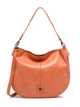Sac Bandoulire Heritage Cuir Biba Orange heritage BT17