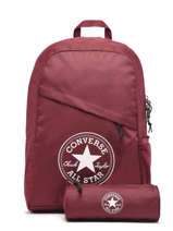 Sac  Dos Avec Trousse Offerte Converse Rouge basic 40GXR90