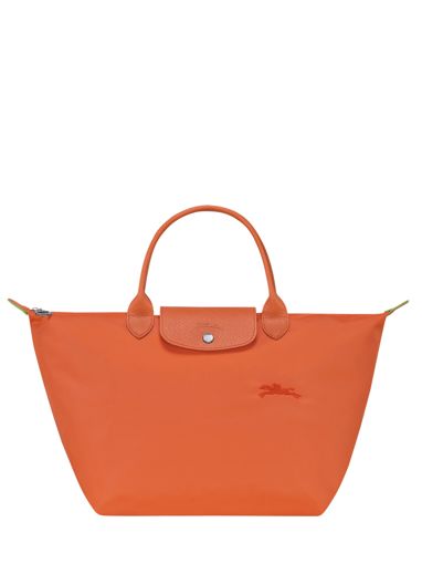 Longchamp Le pliage green Sac port main Orange