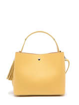 Sac Port Main Mirage Cuir Milano Jaune mirage MI22065A
