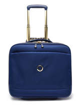 Pilot Case Op Wieltjes Delsey Blauw montrouge 2018450