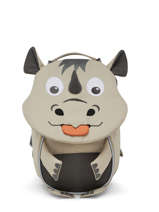 Mini Sac  Dos Affenzahn Gris small friends FAS1