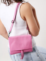 Sac Bandoulire Caviar Cuir Milano Rose caviar CA22112-vue-porte