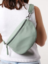 Sac Banane Milano Vert caviar CA21123-vue-porte