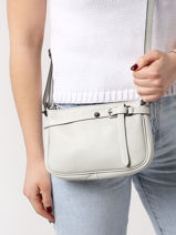 Sac Bandoulire Caviar Cuir Milano Blanc caviar G1421N-vue-porte