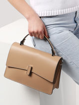 Sac Port Main Mirage Cuir Milano Beige mirage MI22111A-vue-porte