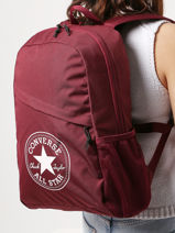 Sac  Dos Avec Trousse Offerte Converse Rouge basic 40GXR90-vue-porte