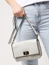 Cross Body Tas Caviar Leder Milano Wit caviar CA22113-vue-porte