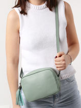 Sac Bandoulire Caviar Cuir Milano Vert caviar CA2006N-vue-porte