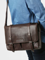Messenger Tas Arthur Leder Arthur et aston Bruin arthur 15-vue-porte