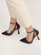 Pumps Met Naaldhak Uit Leder Tamaris Zwart women 20-vue-porte