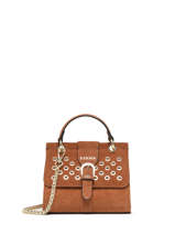 Cross Body Tas Ethnique Leder Etrier Bruin ethnique EETH001S