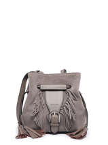 Cross Body Tas Nomade Leder Etrier Grijs nomade ENOM004S