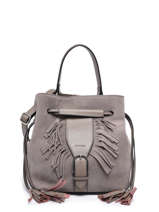 Sac Seau Nomade Cuir Etrier Gris nomade ENOM004M