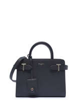 Sac  Main S Emilie Cuir Le tanneur Noir emily TEMI1600