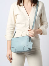 Sac Bandoulire Romy Cuir Le tanneur Bleu romy TROM1110-vue-porte