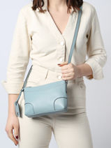 Cross Body Tas Romy Leder Le tanneur Blauw romy TROM1100-vue-porte