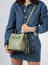 Cross Body Tas Rafale Leder Etrier Groen rafale ERAF004S-vue-porte
