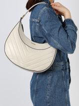 Schoudertas Rafale Leder Etrier Beige rafale ERAF017L-vue-porte